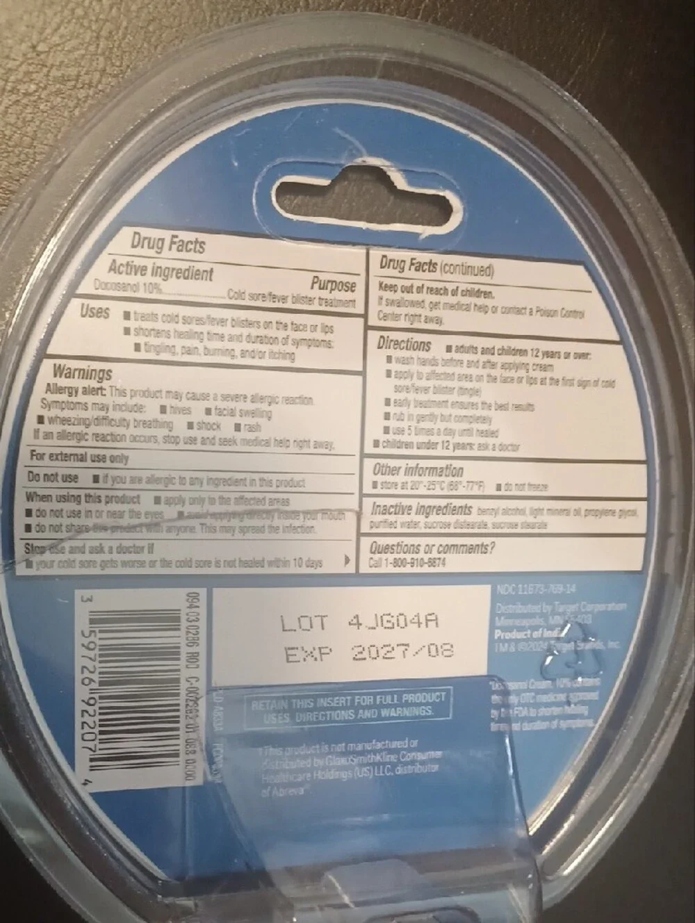 New Cold Sore Treatment Cream New in Package